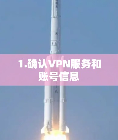 1.确认VPN服务和账号信息 1.确认VPN服务和账号信息